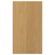 Visar SINARP trädörr, ljusbrun, ekfaner, rektangulär med modern design.