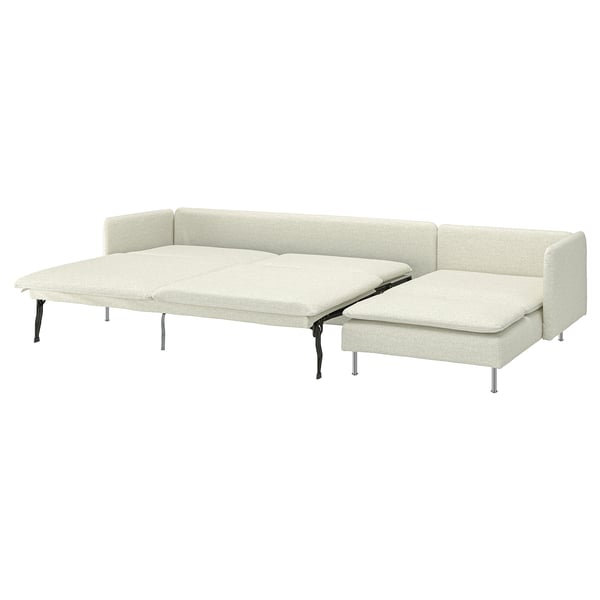 SÖDERHAMN 4-sits bäddsoffa, med schäslong/Gunnared beige