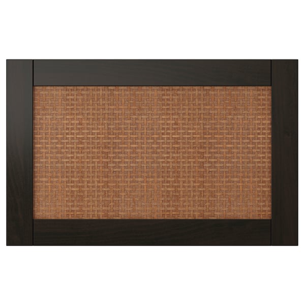 Modern möbelpanel - vävd poppel med mörk ram