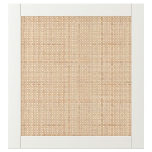 Dörren STUDSVIKEN, beige vävd poppel, rektangulär, minimalistisk naturlig design.