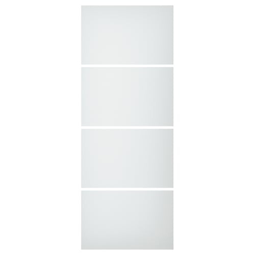 SVARTISDAL garderobsdörr, frostad glaspanel, rektangulär, elegant design.