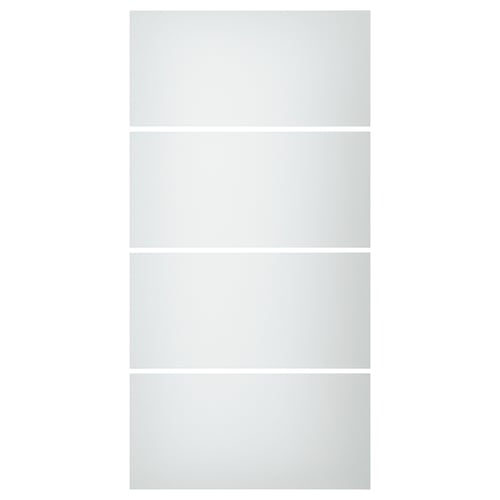 En SVARTISDAL skjutdörrspanel i frostat glas i vitt, rektangulär med elegant design.