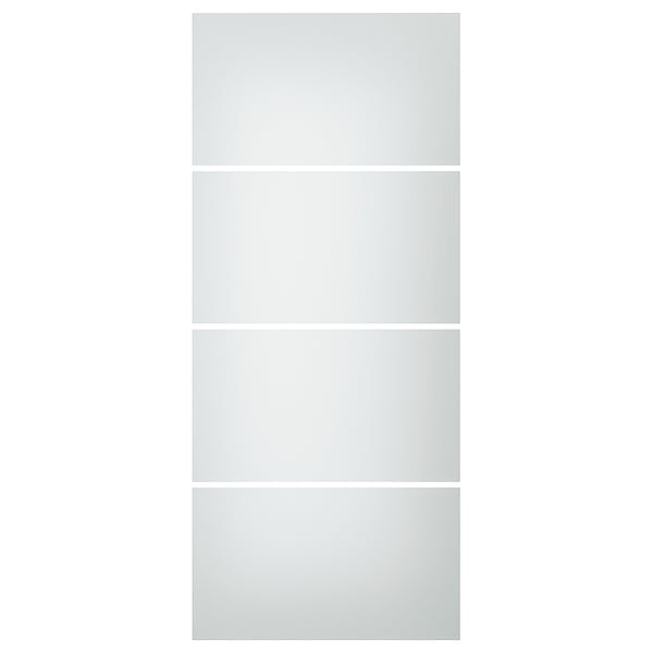 SVARTISDAL dörrpanel i frostat glas, modern design, rektangulär, vit.