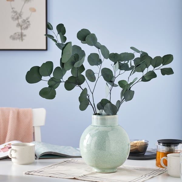 TORKA Torkade växter, bunt/eukalyptus grön, 70 cm