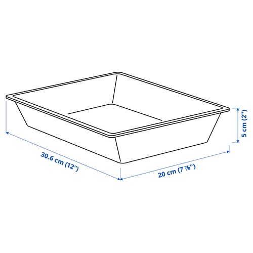 Illustration med mått för produkten: UPPDATERA.