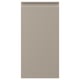 Beige UPPLÖV skåpfront med snygga kanter och integrerat handtag.