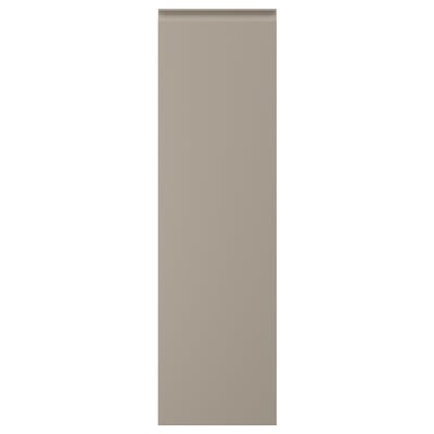 UPPLÖV köksskåp i beige med fasade kanter och integrerade handtag.