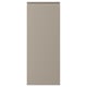 Beige köksskåpsdörr med infällda handtag. Rektangulär, platt, elegant design.