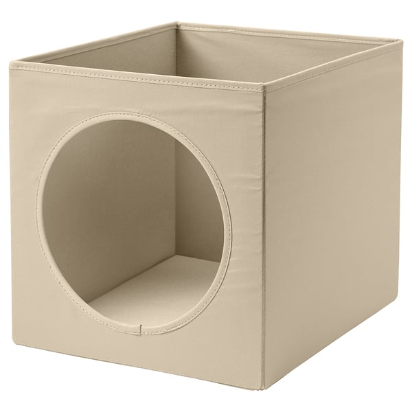 UTSÅDD Katthus, beige, 33x38x33 cm