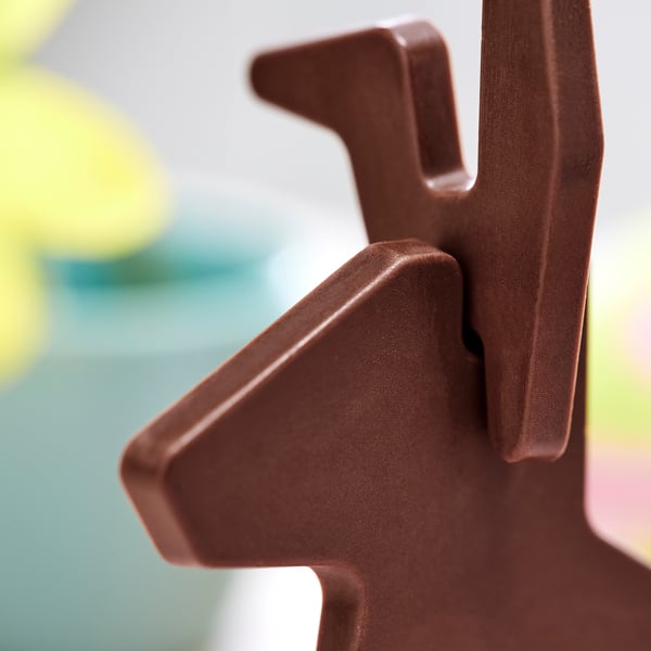 Chokladkanin närbild, slät konsistens.