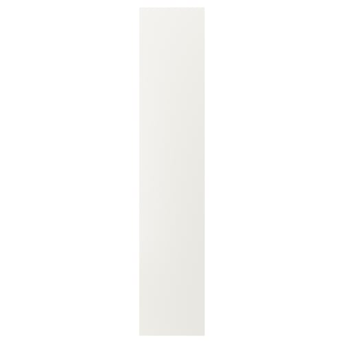 VEDDINGE vit kökslucka, elegant modern design, slät träfiberskiva.