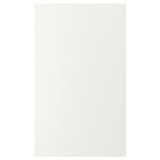 VEDDINGE vitt köksskåp; elegant, rektangulär, modern design; slät, lackerad finish på träfiberskivor.