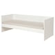 En vit VIHALS dagbädd med en beige madrass, perfekt för små utrymmen, erbjuder en ren och modern design.
