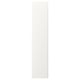 VIKANES dörr, elegant och modern, handtagsfri design, tillverkad av återvunnen plast. Minimalistisk stil, rent utseende.