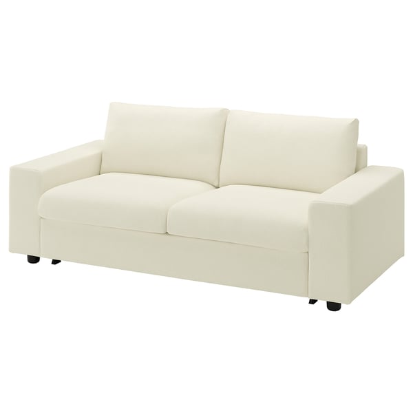 VIMLE 2-sits bäddsoffa, med breda armstöd/Johanneshov off-white
