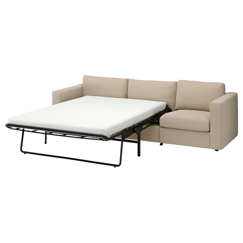 VIMLE 3-sits bäddsoffa, Kelinge beige