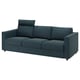 Kricka VIMLE soffa, modern design, 3-sits med nackstöd, tygklädsel.