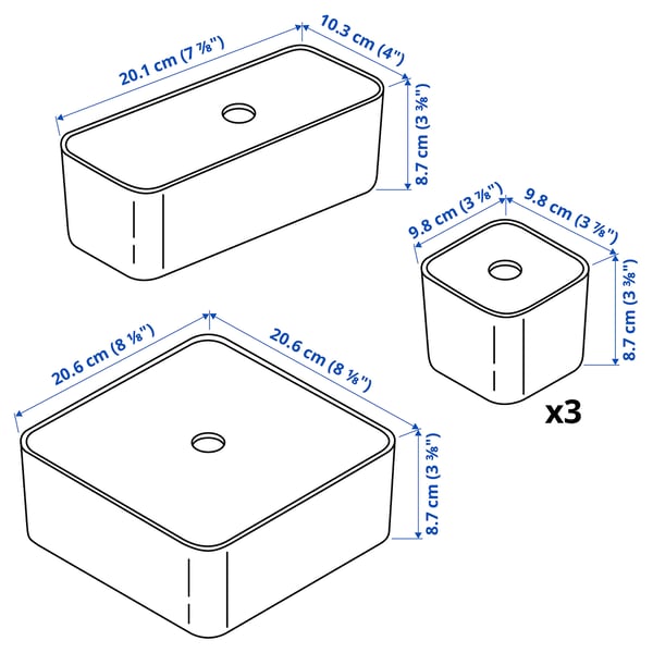 Illustration med mått för produkten: VISSLAÅN.