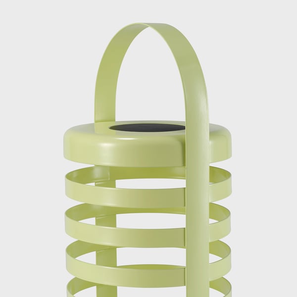 Lampe spirale verte avec poignée élégante