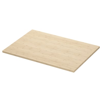 ÅLSKEN bamboo countertop, natural colour, rectangular shape, smooth surface.