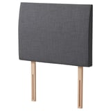 BALESTRAND headboard, grey, fabric, rectangular.