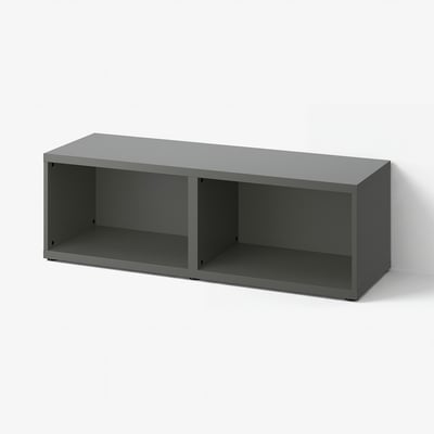 BESTÅ Frame, dark grey, 120x40x38 cm