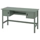 BRYTNING Desk, green, 135x53x75 cm