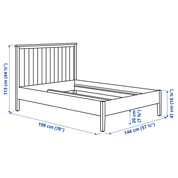 Illustration with measurements for the product: GULLABERG.