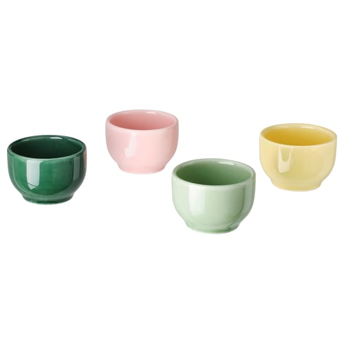 IKEA 365+ Bowl/egg cup, rounded sides/mixed colours, 5 cm
