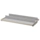 A KOMPLEMENT grey pull-out tray shelf with felt lining, perfect for organising items.