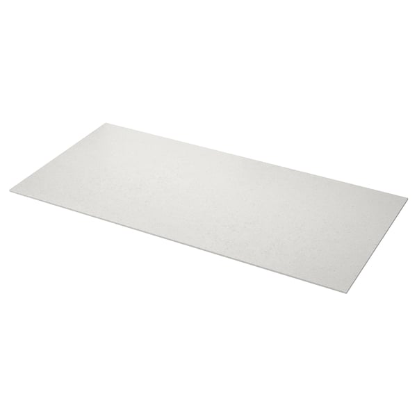 LOCKEBO Custom made worktop, light beige limestone effect/glass composite, 1 m²x2.0 cm