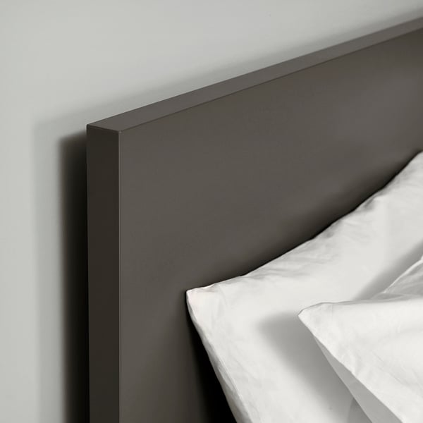 Modern black bed headboard designed with clean lines and strong materials for durability.