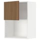 Open white kitchen cabinet with wooden door. Clean, modern design. 25-year warranty.