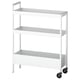 NISSAFORS Trolley, white, 50.5x19x67 cm
