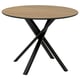 NORRMJÖLE Table, oak effect/black, 105 cm
