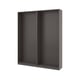 Black PAX wardrobe frame, rectangular, 2 sections, compact, sturdy, customise.