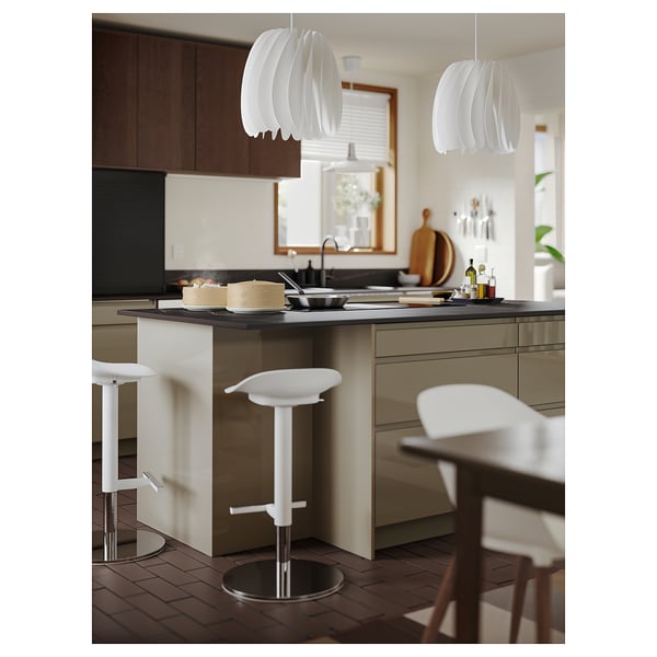 RUNSBÄCK Custom made wall panel, matt black/brown marble effect/high pressure porcelain, 1 m²x2.0 cm