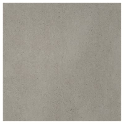 RUNSBÄCK wall panel: square, grey, speckled high-pressure porcelain.