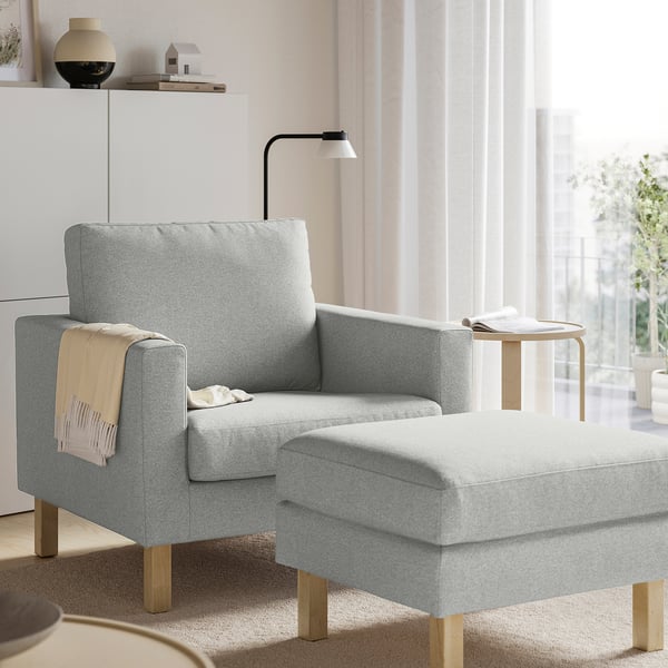 SALTSJÖBADEN Footstool, Tonerud grey