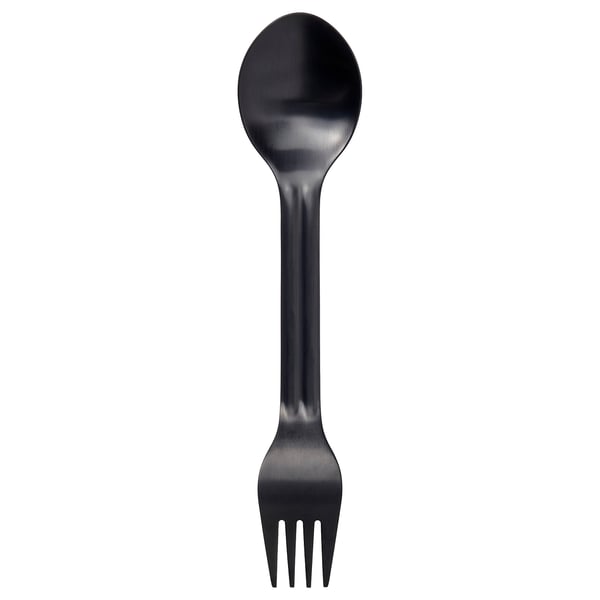 SOLUPPGÅNG Spork, dark grey, 19 cm