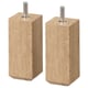 Two light brown, square wooden legs with matching screws at the top. Part of the STUBBARP furniture series.