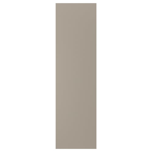 UPPLÖV matt beige cover panel, rectangular, kitchen cabinet accessory, recycled materials.