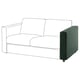 VIMLE sofa, green velvet, modern design, with clean lines, comfortable look.