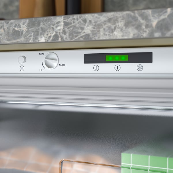Small kitchen freezer control panel. Shows digital display and temperature settings.