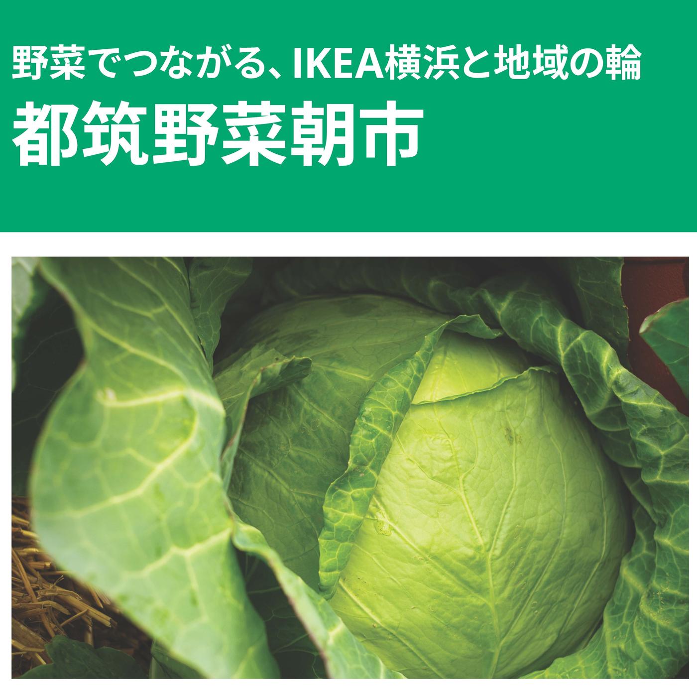 【野菜でつながるIKEA横浜と地域の輪】都筑新鮮野菜朝市