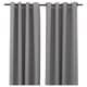 Room darkening curtains