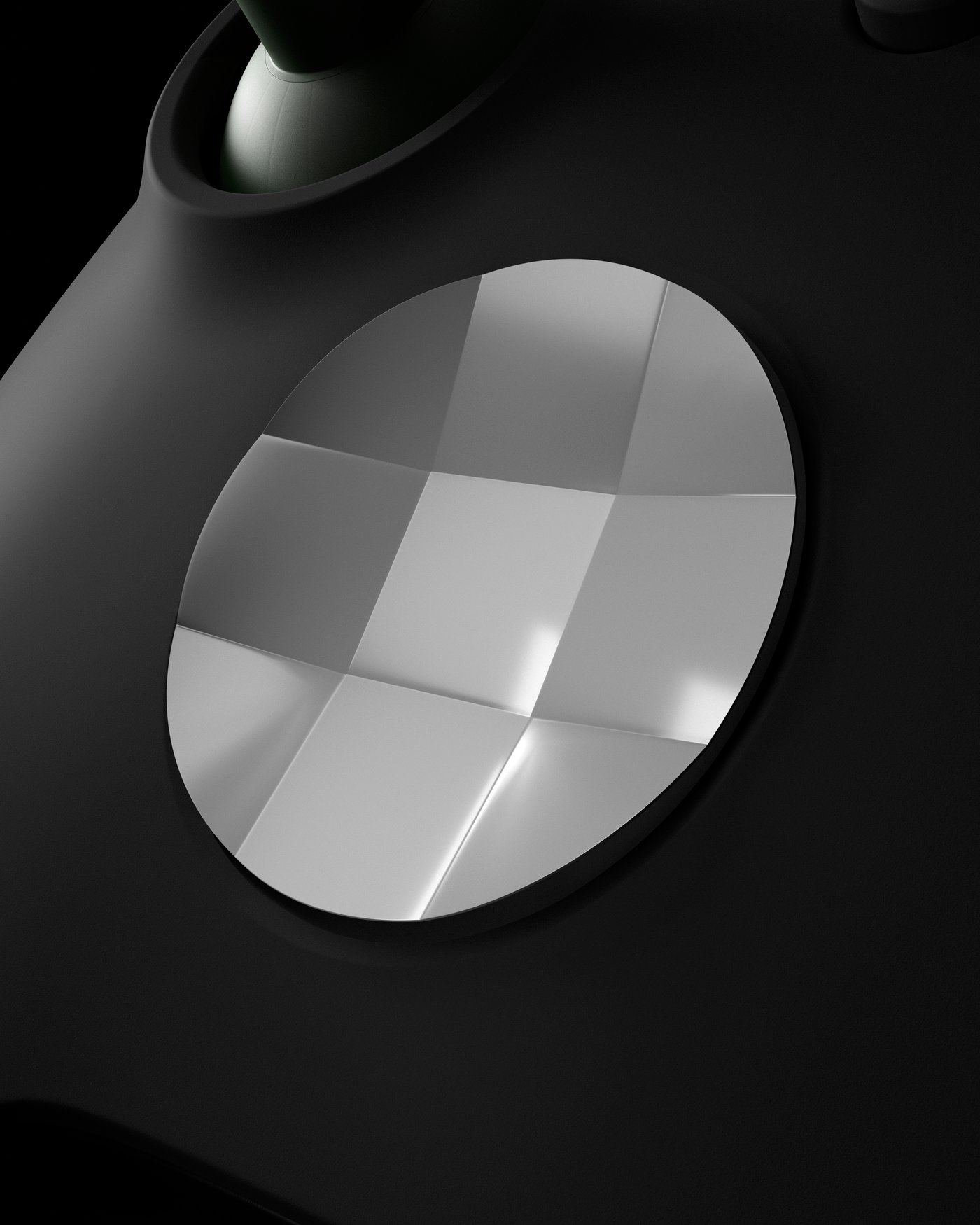 The YXSTABY gaming platter on a black background with dramatic dark lighting.