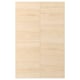 ASKERSUND cabinet doors with a light ash wood design and a blurred texture, made of melamine and particleboard.