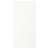 ASPUDDEN: white storage box, plastic and particleboard, rectangular, simple design.