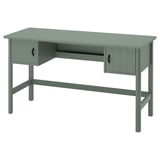 BRYTNING Desk, green, 135x53x75 cm